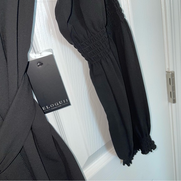 Eloquii black blouse with sash and arm detail, size 20, NWT - Picture 11 of 12